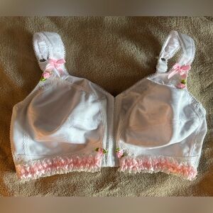 Playtex White and Pink long line Bra